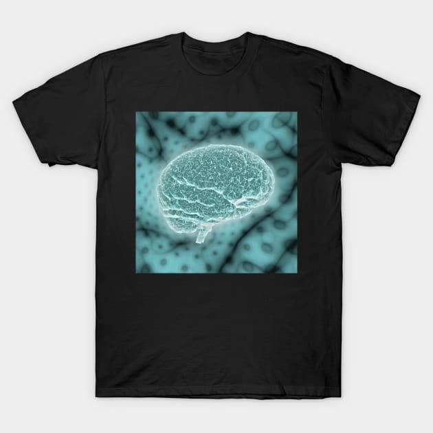 Psychedelic brain T-Shirt by rolffimages